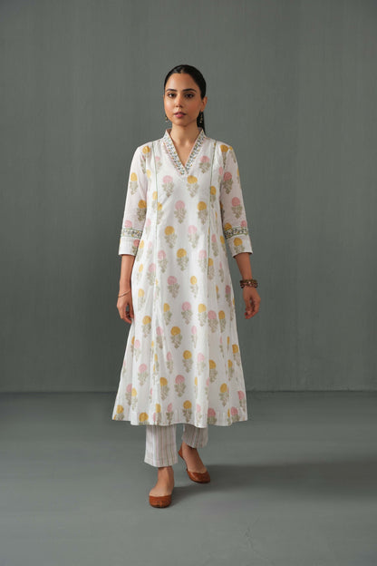 Ankita Block Print Kurta Set Multi