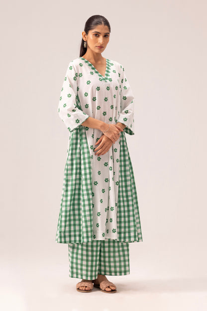 Jia Kurta Pant Set Green