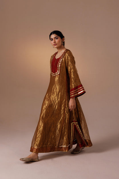 Ramneek Dress - Gold