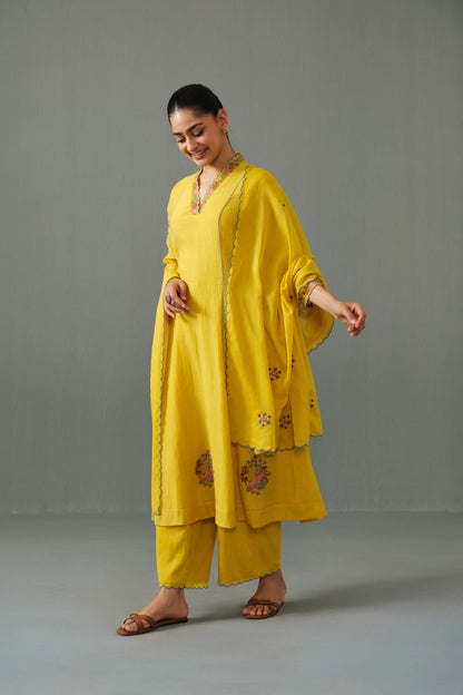 Zoe kurta set yellow