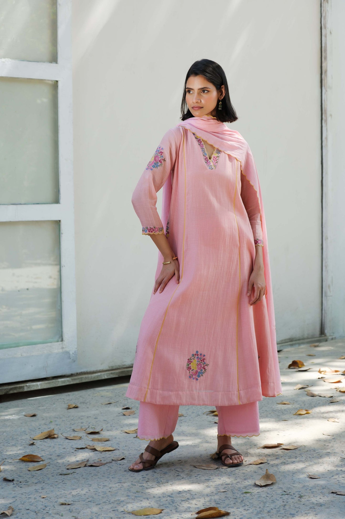 Zoe kurta set pink