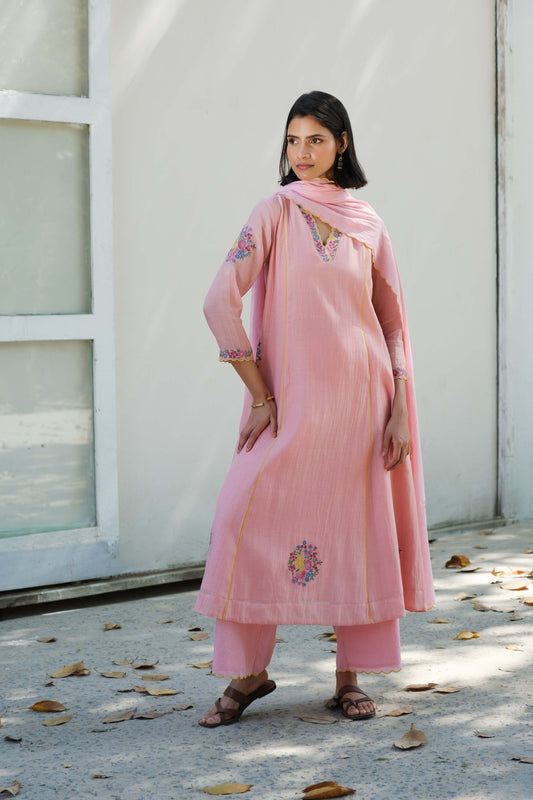 Zoe kurta set pink