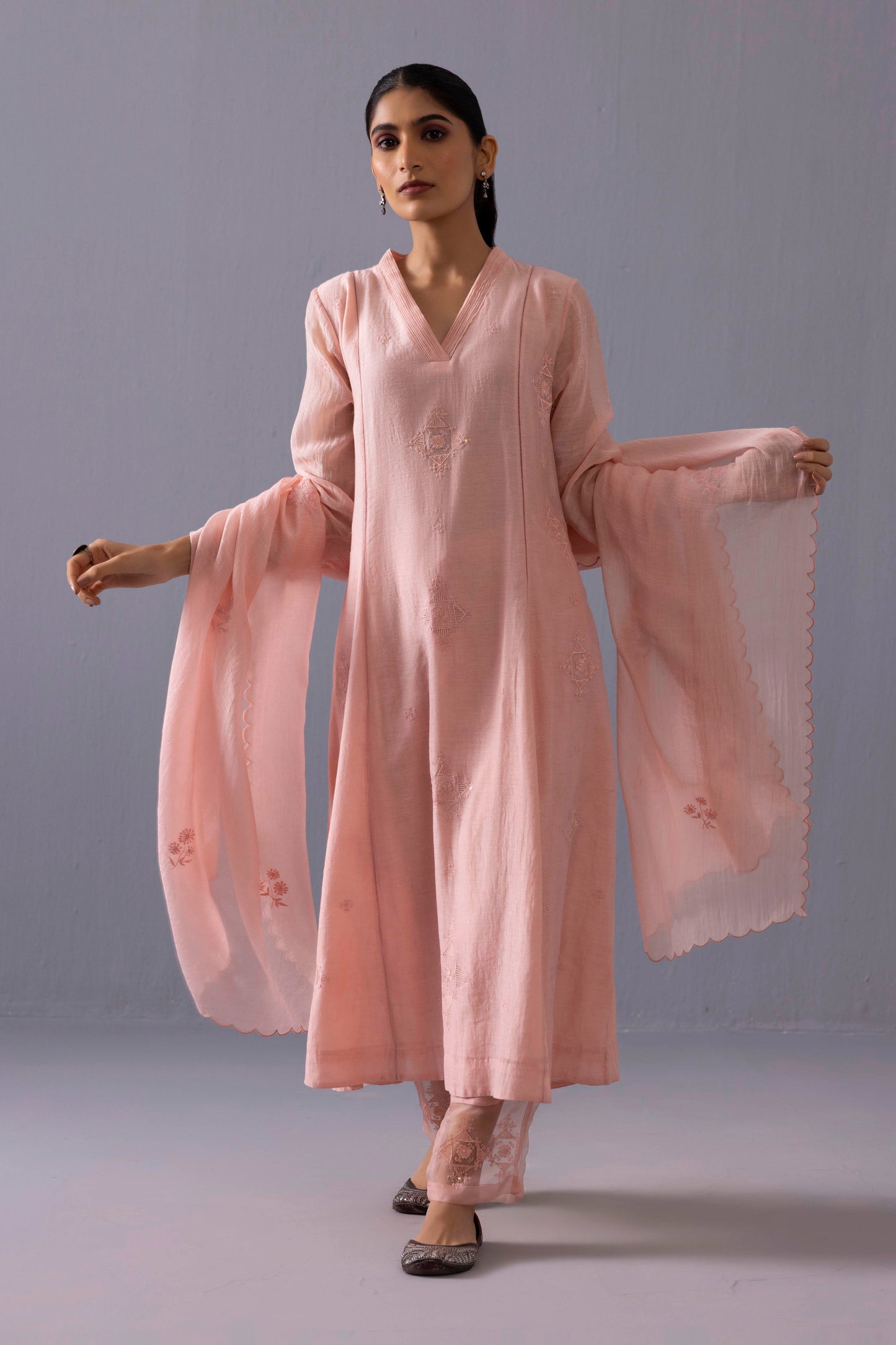 Ankita Kurta Set Powder Pink