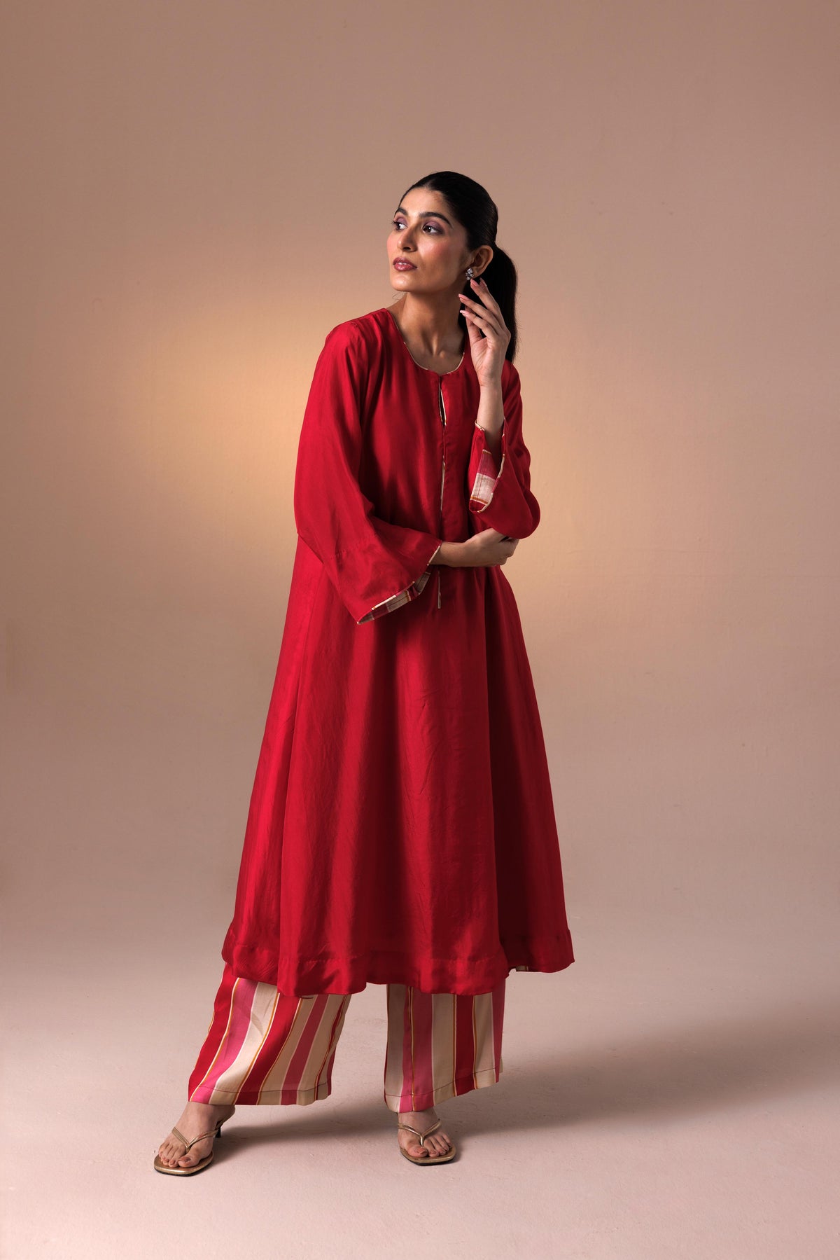 Chaya Kurta Set - Red
