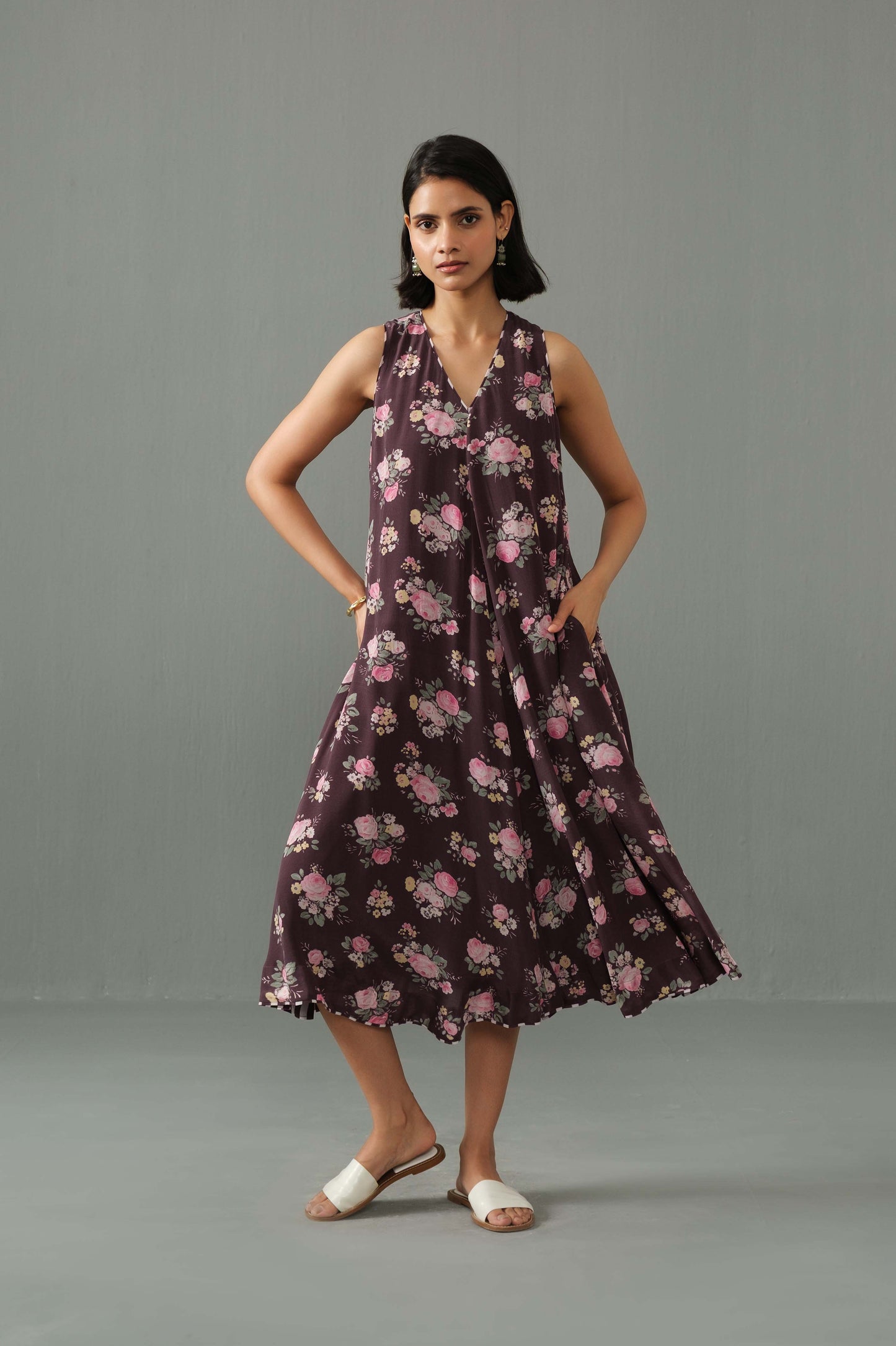 Orchid Dress Brown