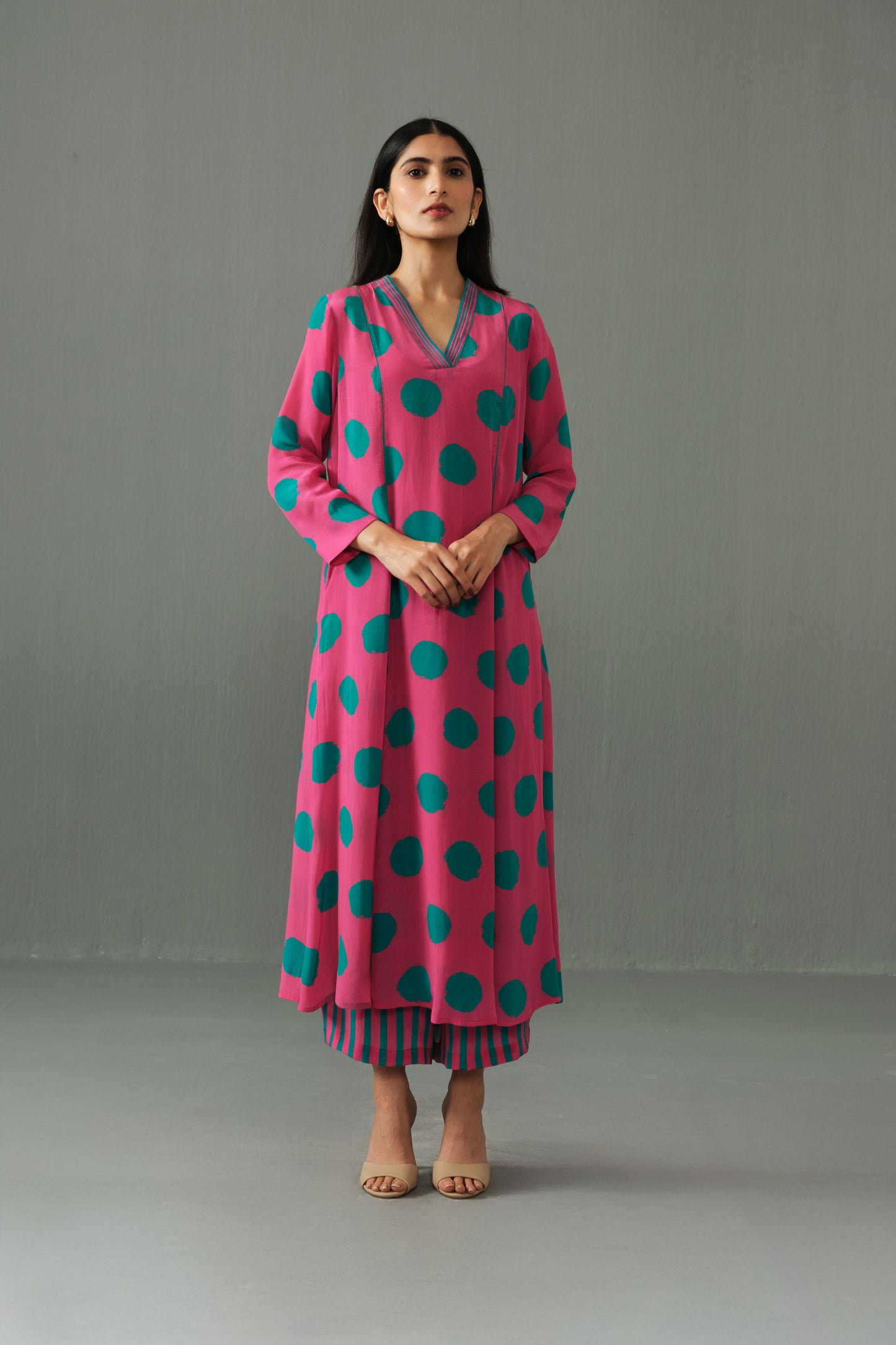 Thea Polka dot co-ord set Pink