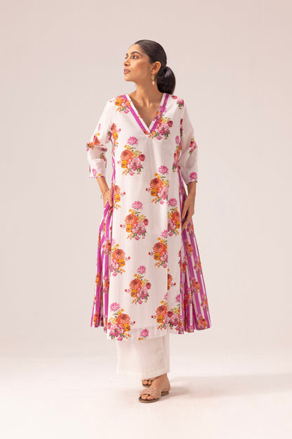 Jia Kurta Pant Set White