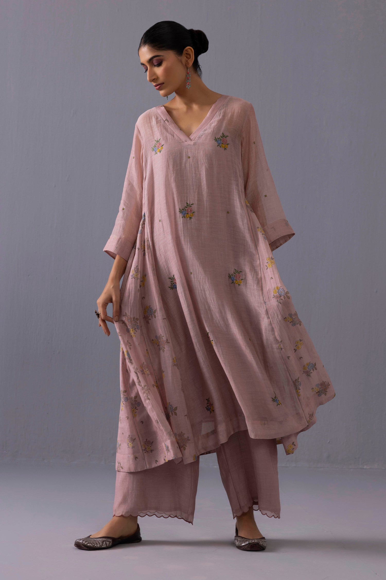 Sagarika Kurta Set Dusty Pink