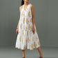 Orchid Block Print Dress yellow