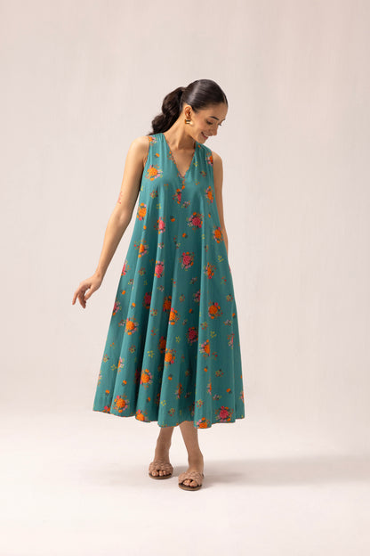 Orchid Dress Green