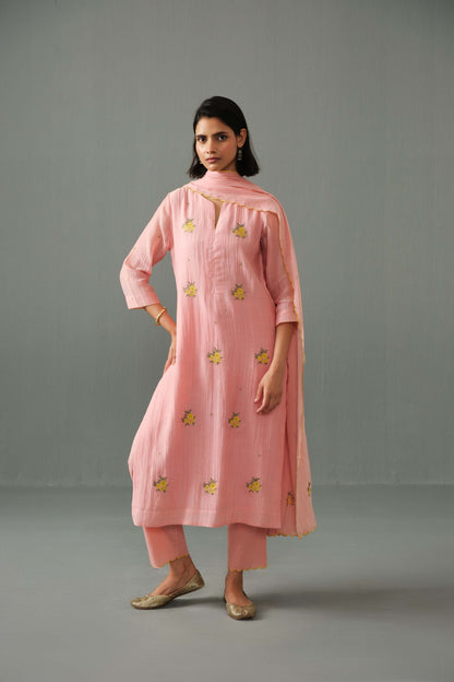 Ella kurta set pink