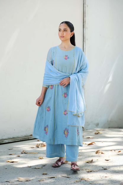 Zoe kurta set Blue