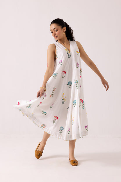 Orchid Dress White