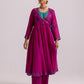 Ruhana Anarkali Set Magenta