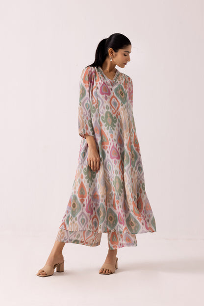 Thea Ikkat Set Pink