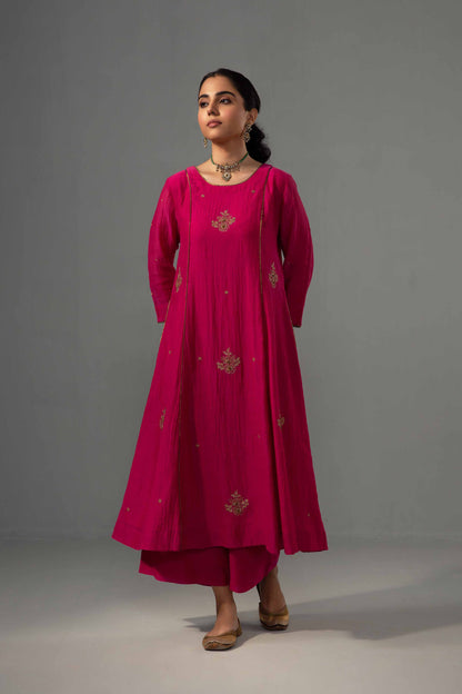 Noor Kurta Dupatta Set Fuschia