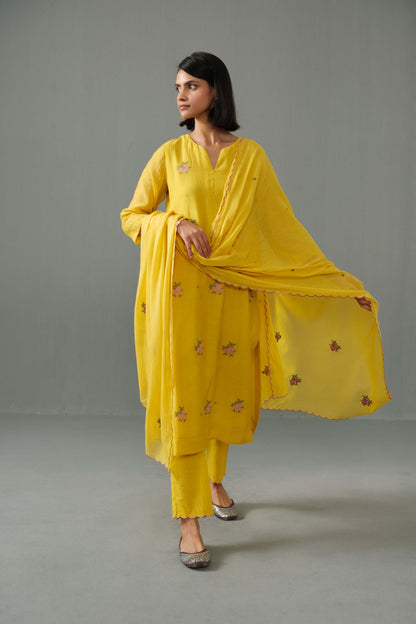 Ella kurta set yellow