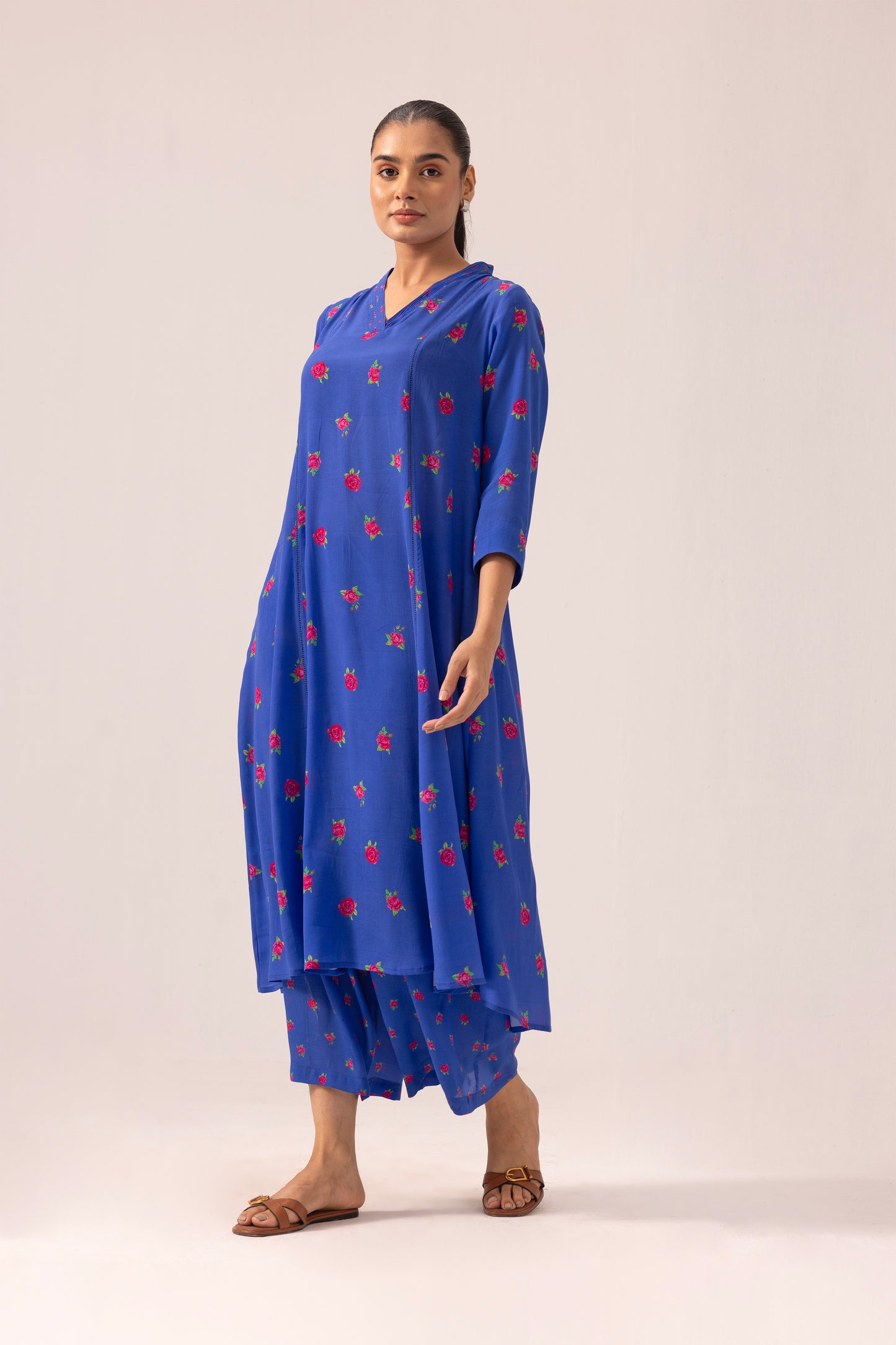 Thea Kurta Pant set Blue