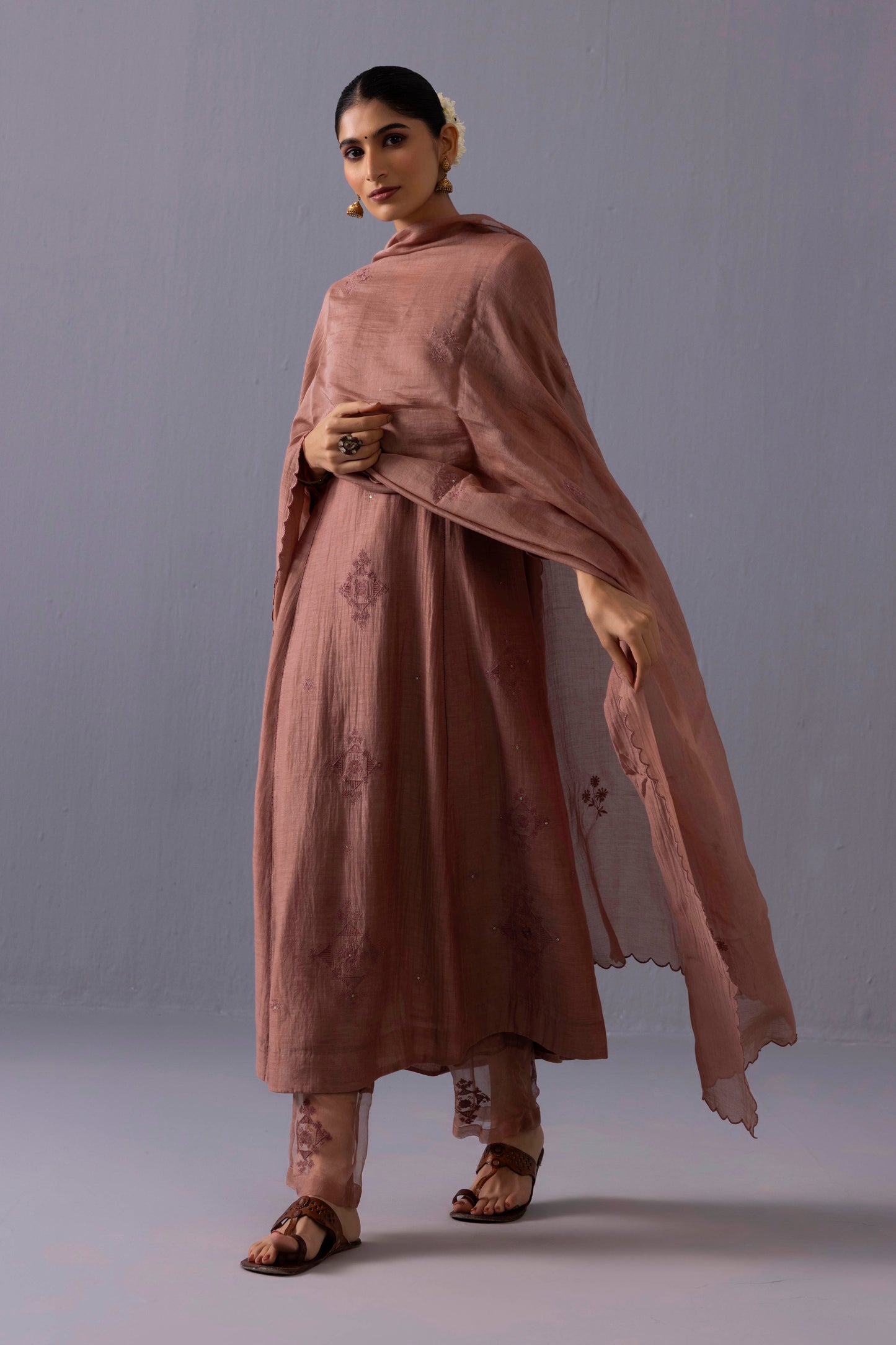 Ankita Kurta Set Brown