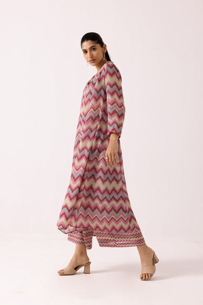 Thea Chevron Set Pink