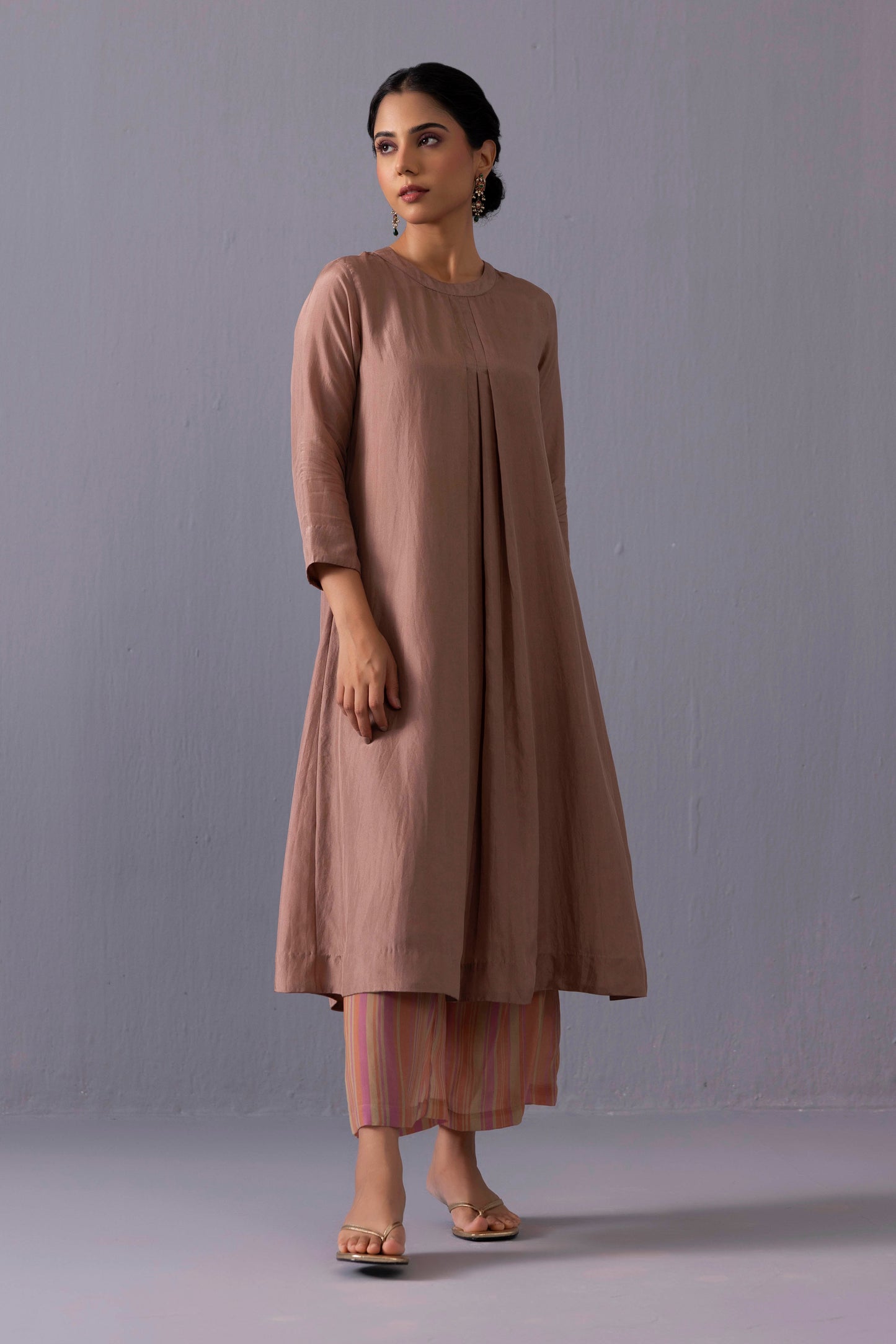 Maya Kurta Set Brown
