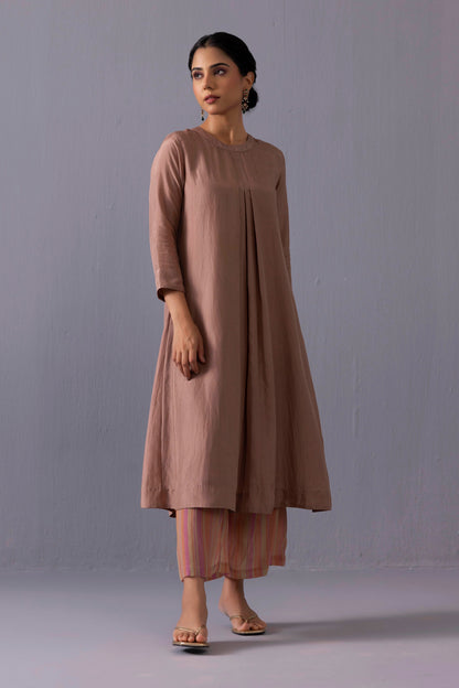 Maya Kurta Set Brown