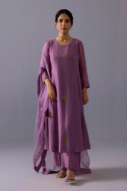 Noor Kurta Set Purple