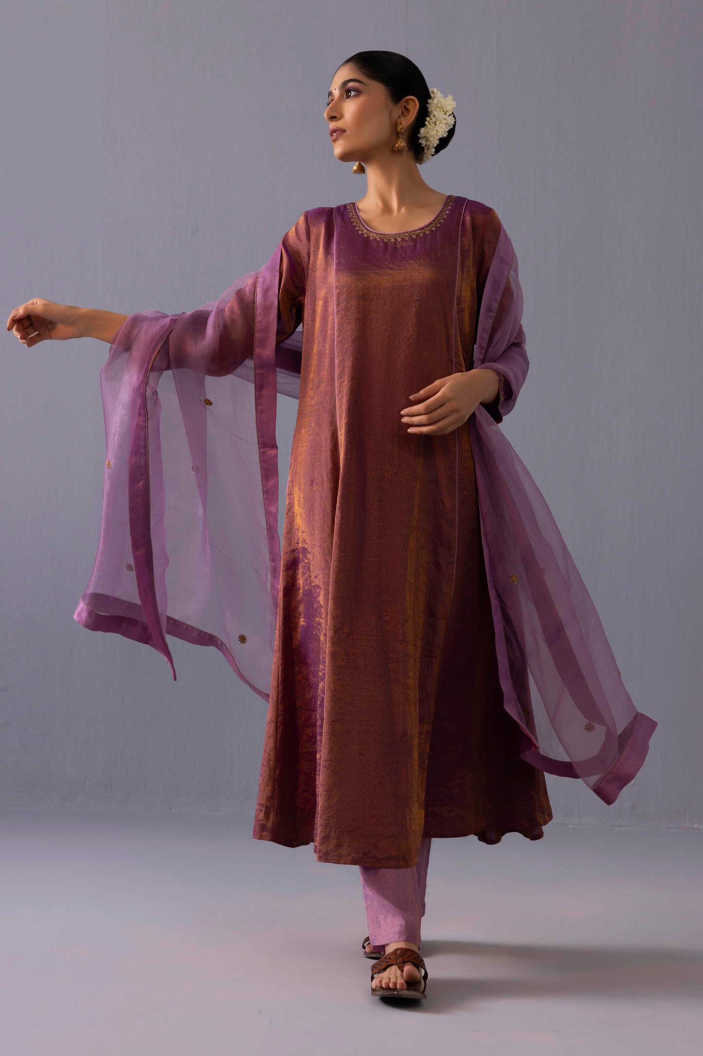 Himani Kurta Set Purple