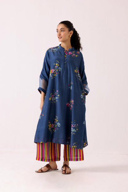 Juhi Kurta Set Blue
