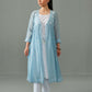 Charlotte Overlay kurta set blue