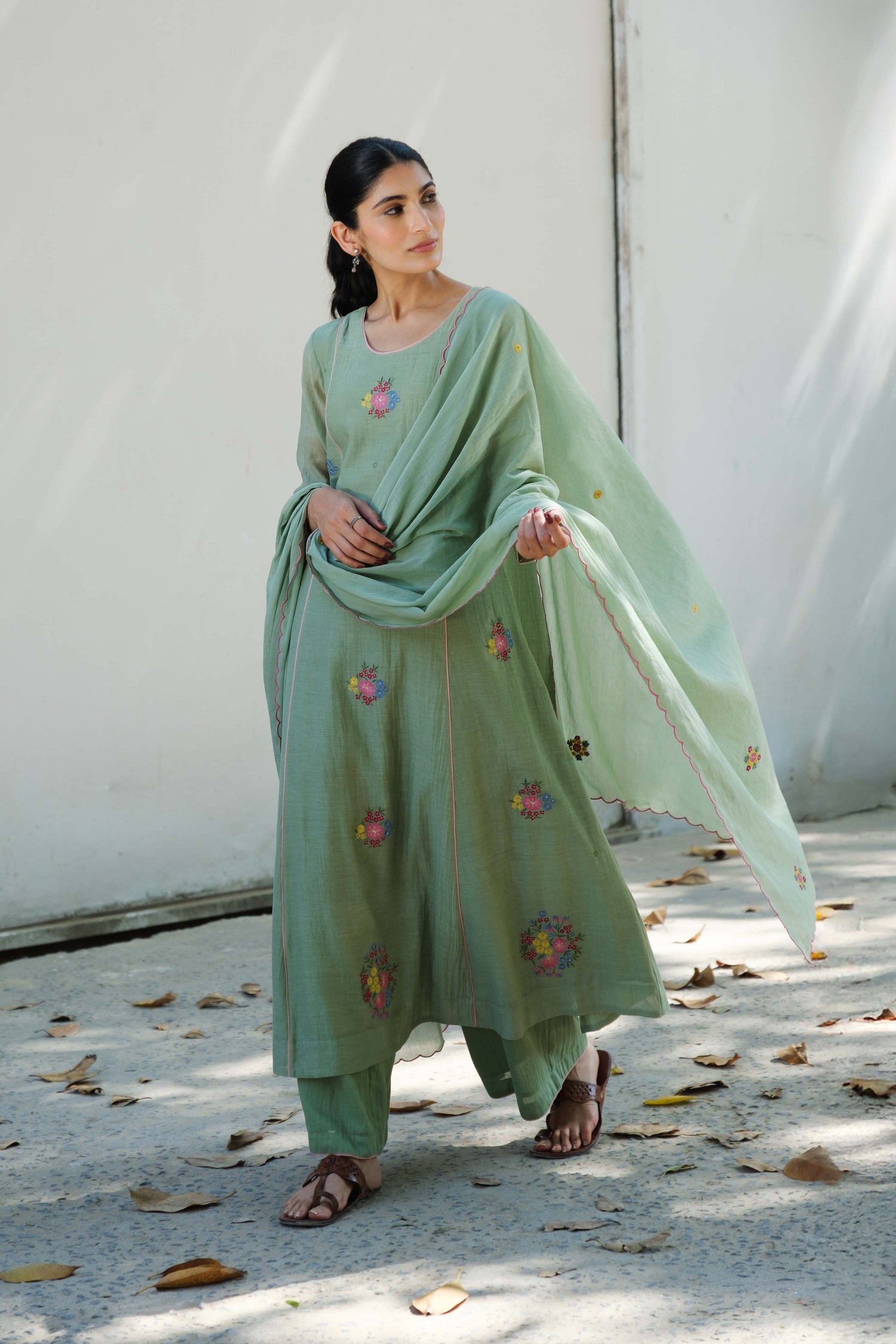 Zoe kurta set Green
