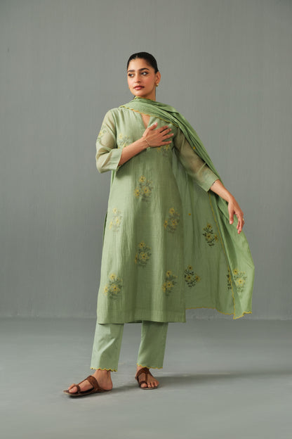 Ella Kurta Set Green