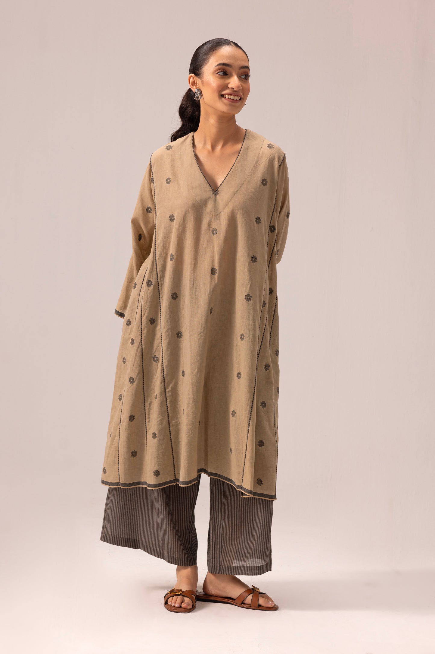 Muskan Kurta Set Brown