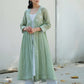 Charlotte Overlay kurta set Green