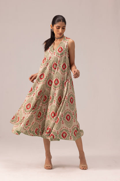 Orchid Dress Off White