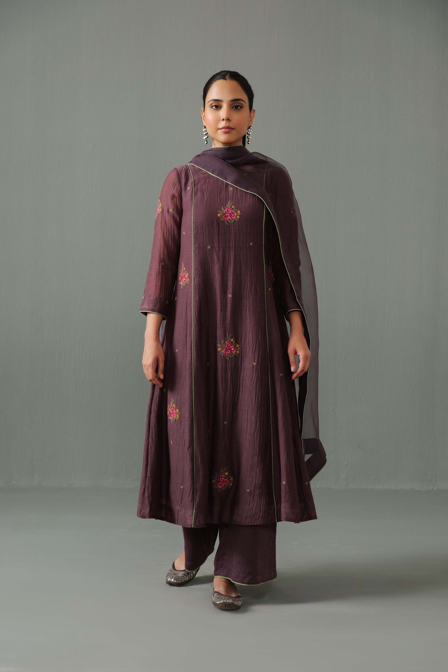 Noor Kurta Set Cholocate Brown