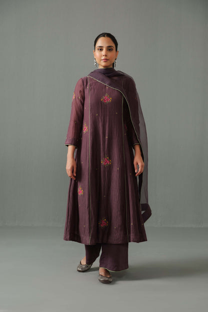 Noor Kurta Set Cholocate Brown