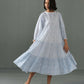 Megan Block Print Dress Blue