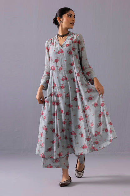 Thea Floral Light blue