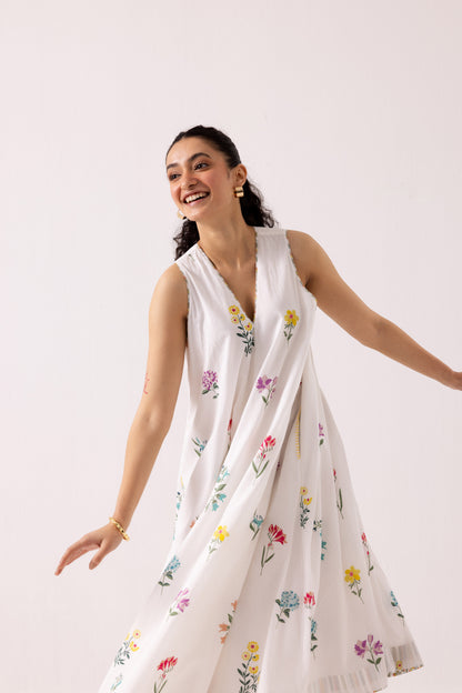 Orchid Dress White