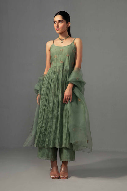 Roomani Ghera Set Sage Green