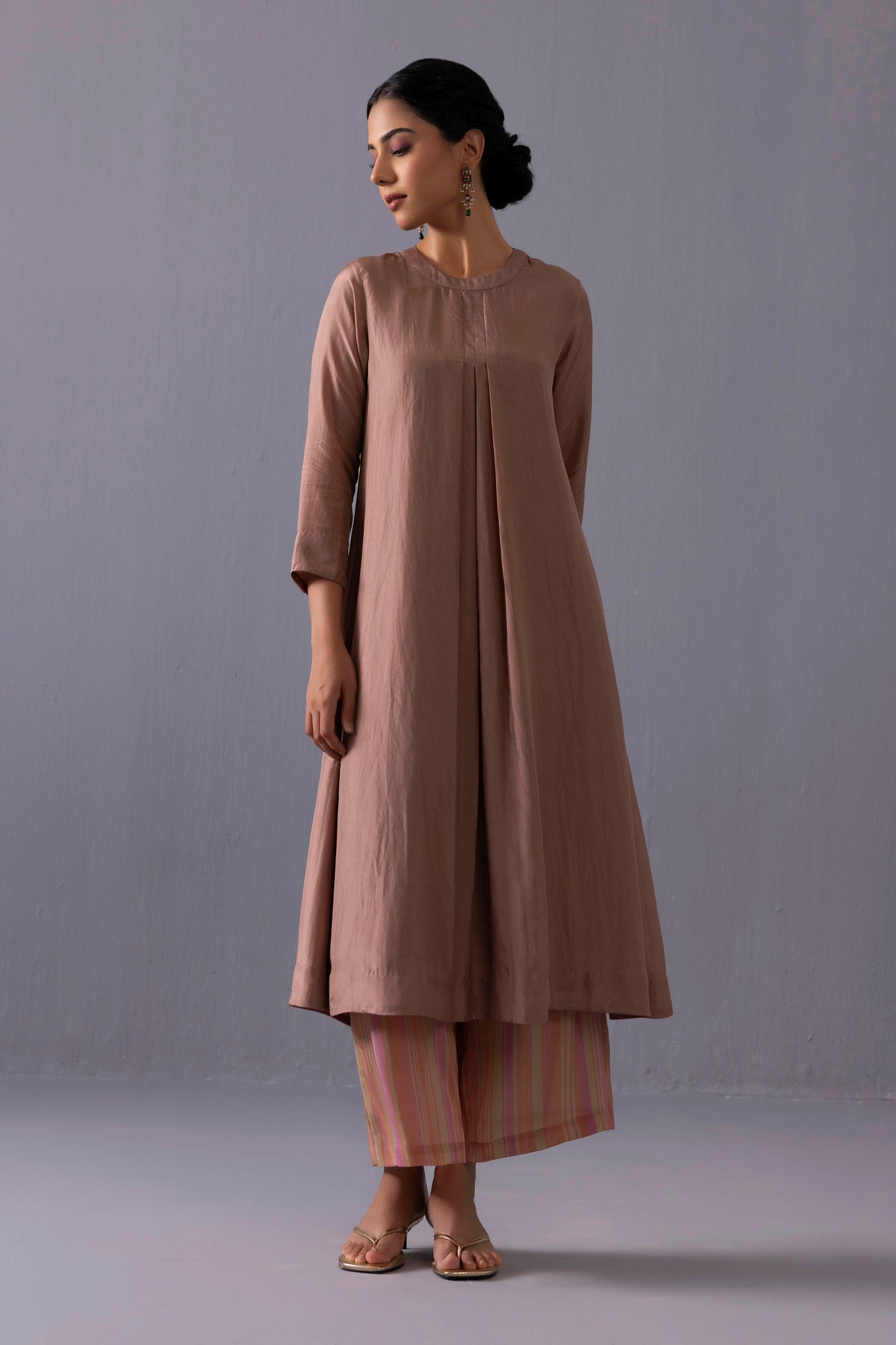 Maya Kurta Set Brown