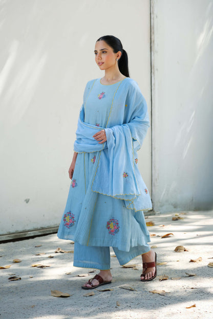 Zoe kurta set Blue