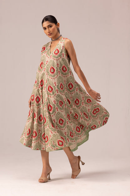 Orchid Dress Off White