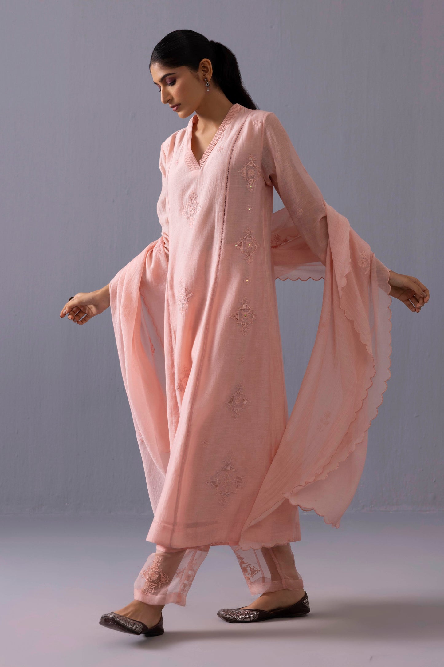 Ankita Kurta Set Powder Pink