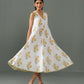 Orchid Block Print Dress yellow