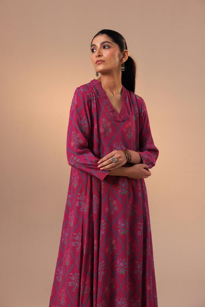Thea Kurta Set - Hazel Pink