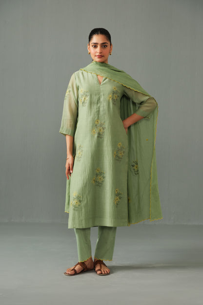 Ella Kurta Set Green