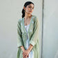 Charlotte Overlay kurta set Green