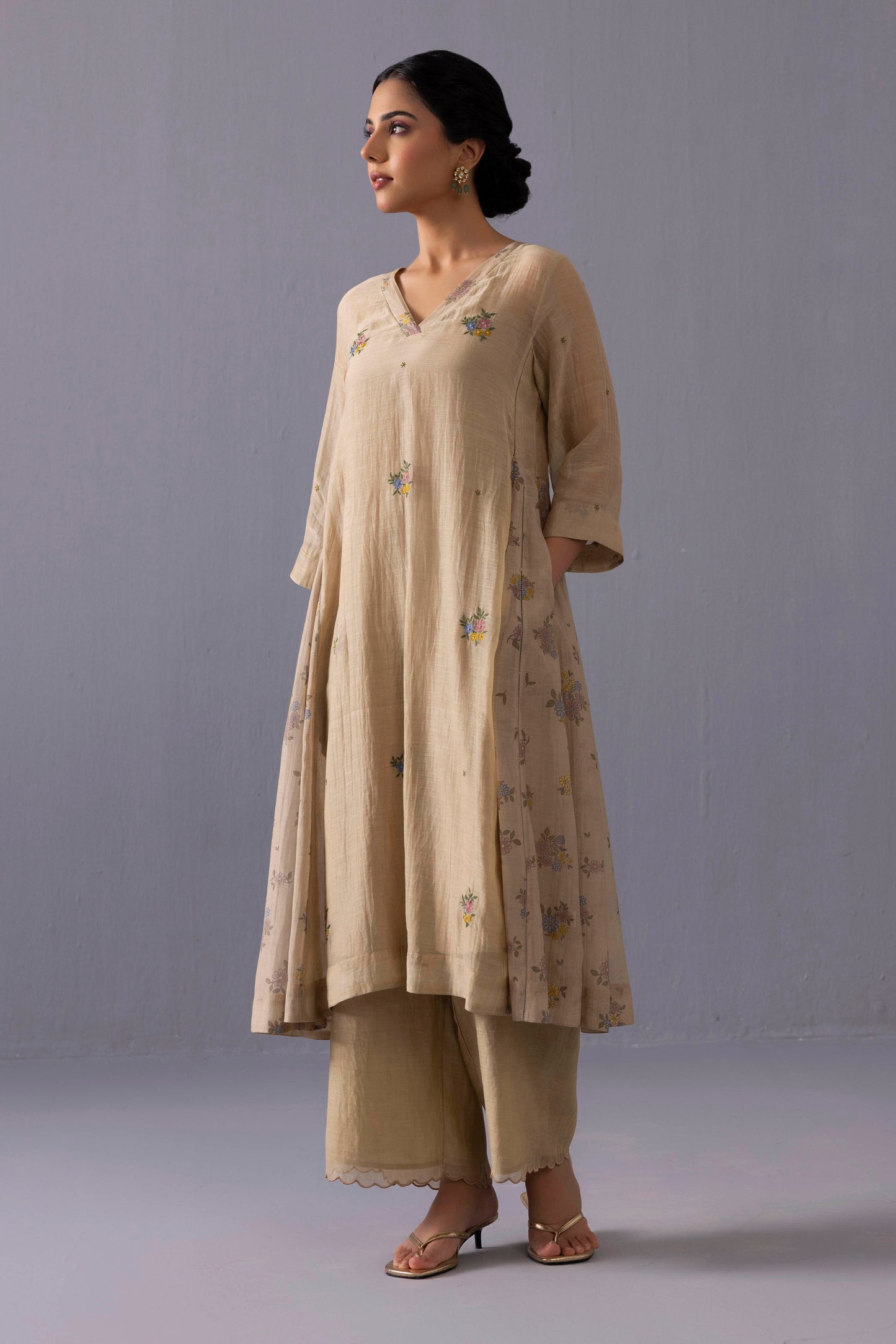 Sagarika Kurta Set Beige